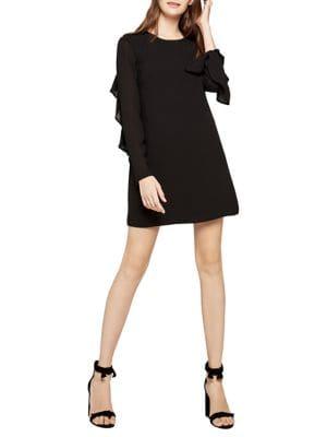 Bcbgeneration Mixed-media Ruffle A-line Dress