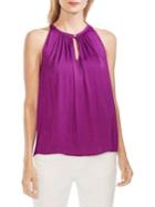 Vince Camuto Mystic Blooms Keyhole Sleeveless Blouse