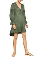 Bcbgmaxazria Poet-sleeve High-low Dress