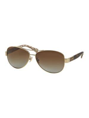 Coach Christina 59mm Pilot Sunglasses