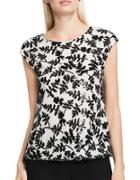 Vince Camuto Cap Sleeve Sequin Blouse