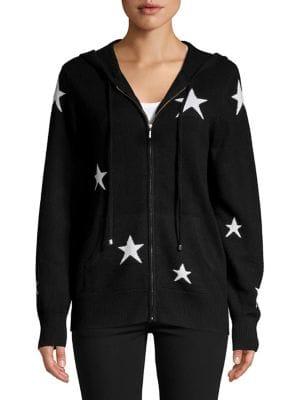 Ply Cashmere Star Printed Cashmere Hoodie
