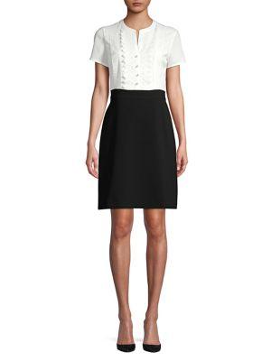 Karl Lagerfeld Two-in-one Contrast Dress