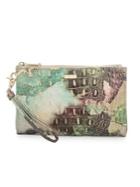 Brahmin Nirvana Melbourne Daisy Leather Clutch