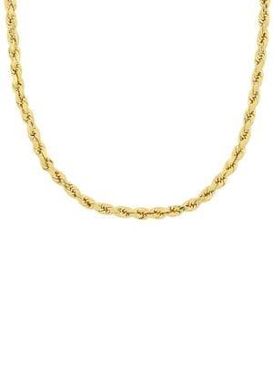Sonatina 14k Yellow Gold Rope Necklace