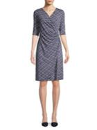 Tommy Bahama Printed Ruched Wrap Dress