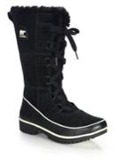 Sorel Tivoli High Ii Suede, Leather And Faux Fur All-weather Boots