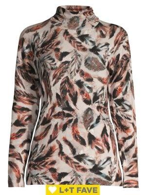 Context Printed Turtleneck Top