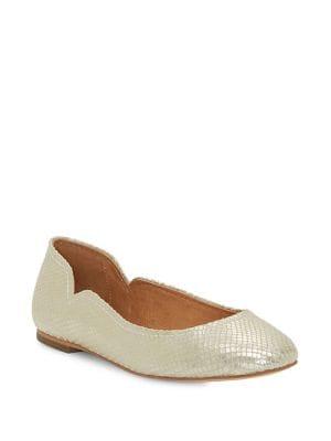Cc Corso Como Callie Snake-embossed Leather Flats