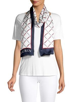 Lauren Ralph Lauren Status-link Silk-twill Scarf