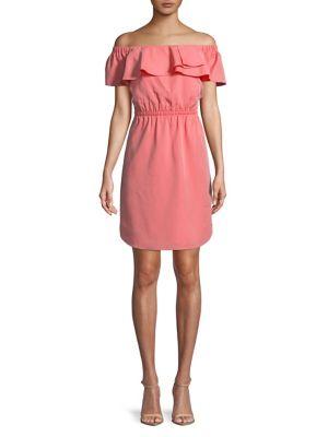 H Halston Off-the-shoulder Ruffle Dress