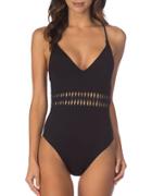 Kenneth Cole New York Over-the-shoulder One-piece Swimsuit