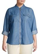 Michael Michael Kors Plus Classic Full-zip Top