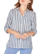 Dorothy Perkins Striped Button-front Shirt