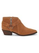 Lucky Brand Enitha Leather Metal-ring Booties