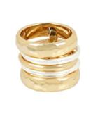 Robert Lee Morris Soho Two Faced Two-tone Stacked Ring