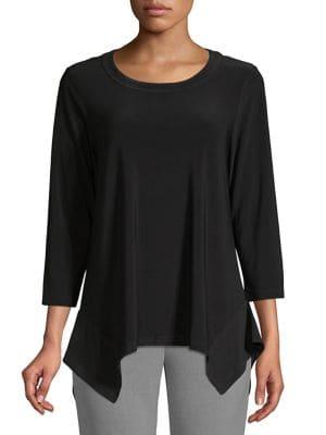 Anne Klein Three-quarter Sharkbite Tee