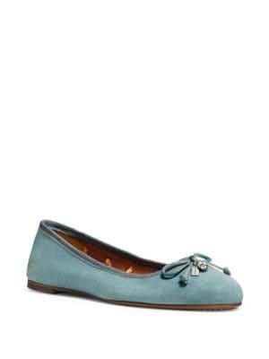 Coach Lola Suede Ballet Flats