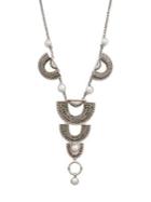 Lucky Brand Modern Opulence Two-tone Pave Tribal Drama Necklace