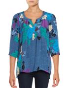 Plenty By Tracy Reese Three-quarter-sleeve Printed Blouse