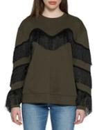 Walter Baker Alexis Fringed Sweatshirt
