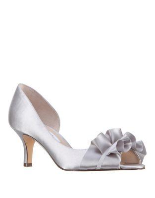 Nina Capulet Ruffle Satin Pumps