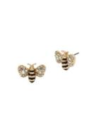 Betsey Johnson Goldtone Bumble Bee Stud Earrings
