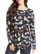 Karen Kane Butterfly-print Top