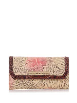 Brahmin Amina Soft Leather Tri-fold Checkbook Wallet