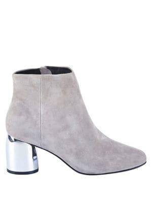 Sol Sana Petal Soot Suede Metallic Booties