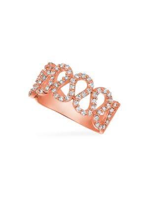 Morris & David 14k Rose Gold & 0.63 Tcw Diamond Ring