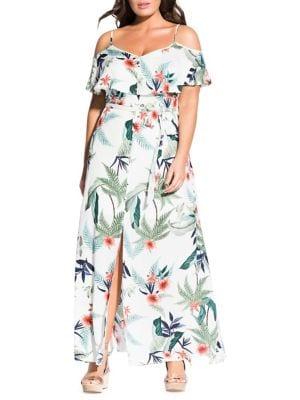 City Chic Plus Maxi Bahama Dress
