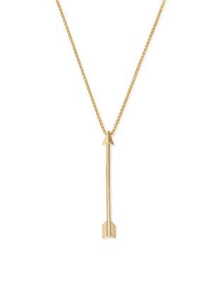 Alex And Ani 14k Gold Plated Arrow Pendant Necklace