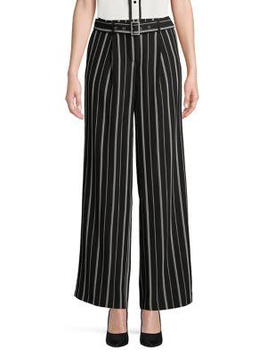 Jones New York Striped Wide Leg Pants