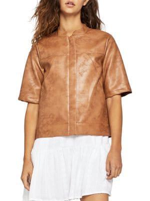 Bcbgeneration Faux Leather Boxy Jacket