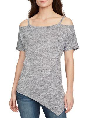 William Rast Christopher Knit Cold-shoulder Top