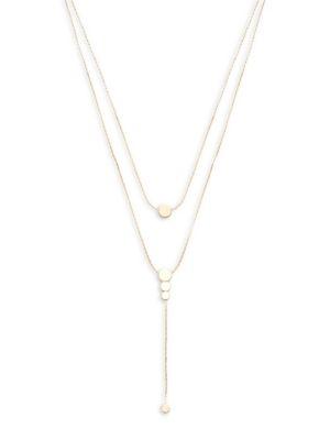 Design Lab Lord & Taylor Disc Two-row Necklace