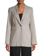 Calvin Klein Printed Notched Blazer