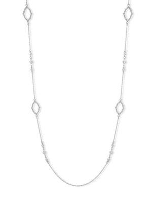 Anne Klein Crystal Single Strand Chain Necklace