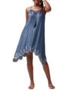 Tommy Bahama Chambray All Day Embroidered Dress