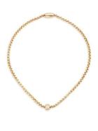 Design Lab Rhinestone Fireball Charm Necklace