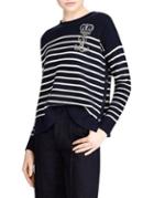 Polo Ralph Lauren Embellished Striped Sweater