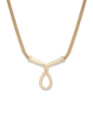 Anne Klein Twisted Pendant Necklace