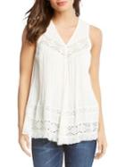 Karen Kane Lace-trimmed Top