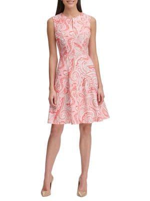 Tommy Hilfiger Fresco Paisley Fit-&-flare Dress