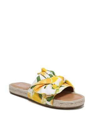 Franco Sarto Phantom Printed Canvas Espadrilles Slides