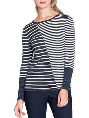 Nic+zoe Serene Striped Top
