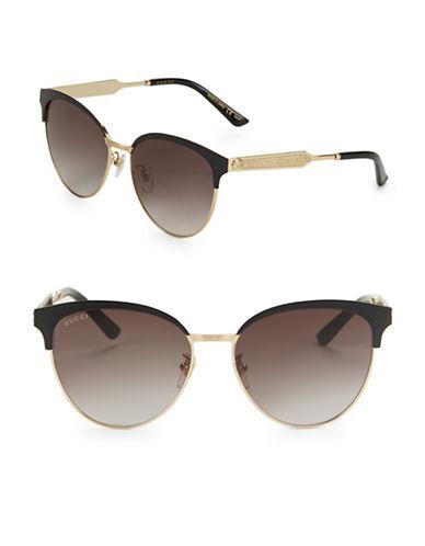 Gucci 57mm Horn-rimmed Sunglasses
