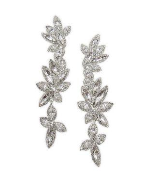 Belle By Badgley Mischka Crystal Linear Drop Earrings