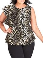 City Chic Plus Sleeveless Party Top